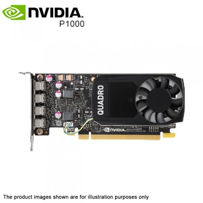 NVIDIA Quadro P1000 4GB GDDR5 mDP Professional Graphics Card with Low Profile Bracket SFF